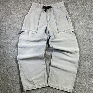 Vintage Billabong Military Cargo Pants 28x30 Gray OG 107 Utility Wide Baggy 90's